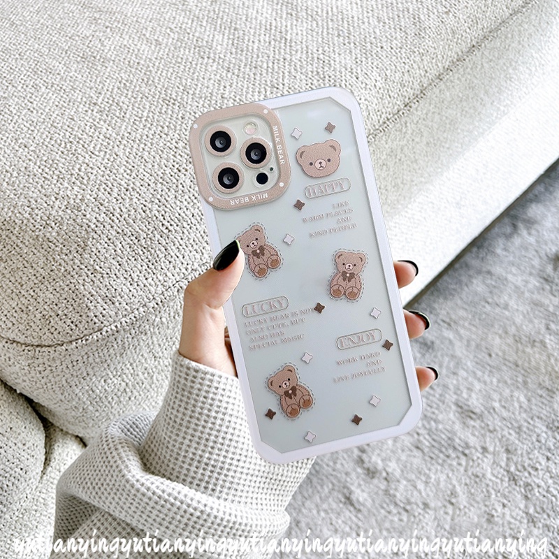 Soft Case Tpu Motif Beruang Untuk Samsung A52S A22 A12 A03s A30s A50 A32 A72 M12 A52 M22 A71 M11 A21s F22 M32 A20s A50s A10s A11