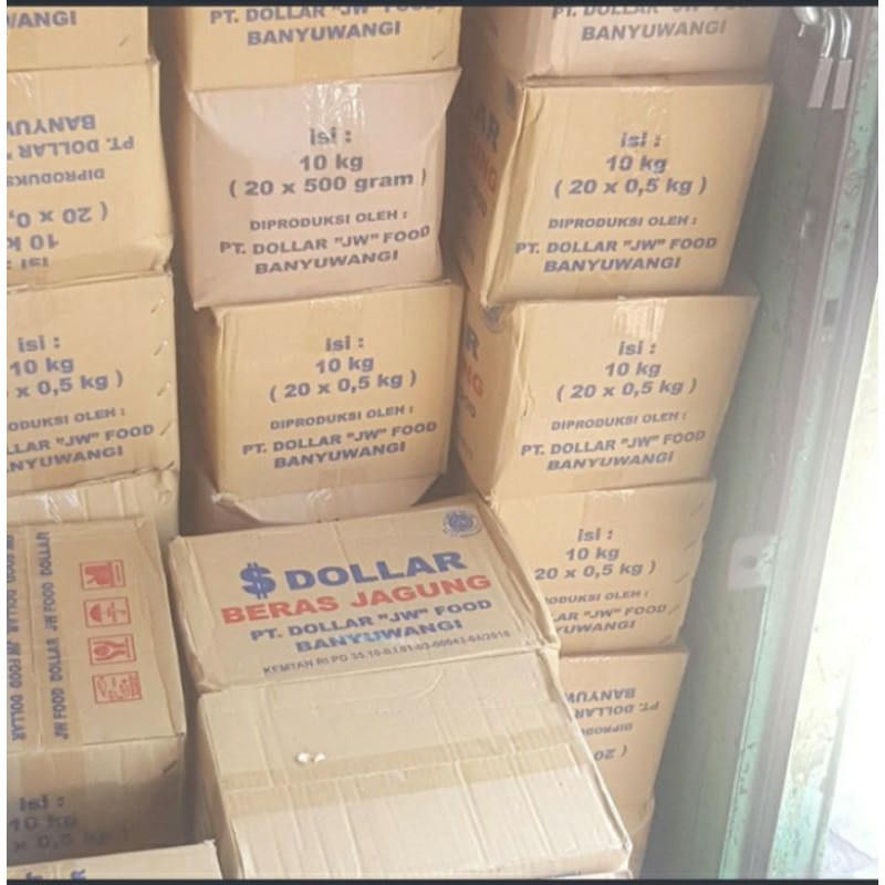 

Beras Jagung Dollar Original 1 Dus isi 20 Bungkus