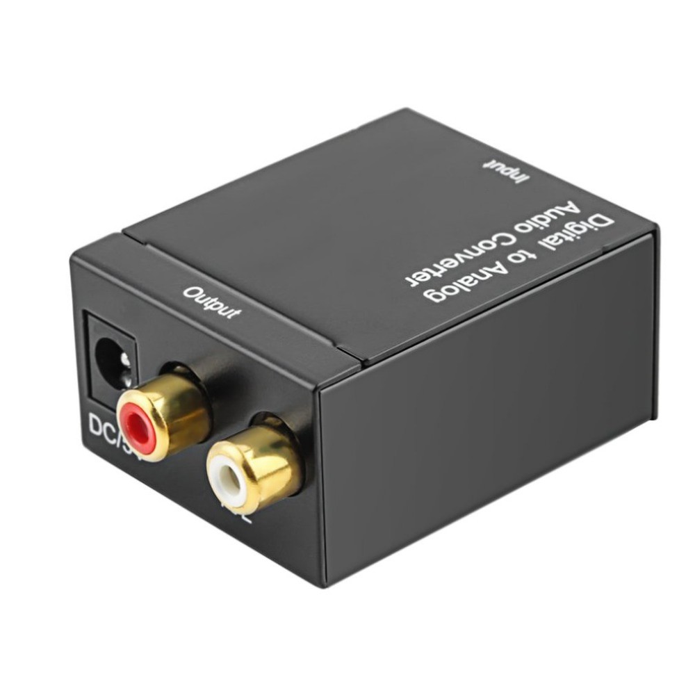 Konverter Audio Digital to Analog Coaxial Optical to Analog AV RCA