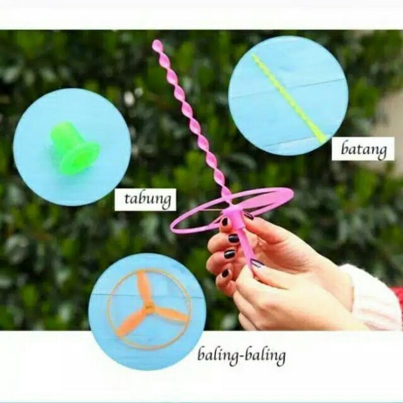 Mainan Baling Baling UFO Mini diameter 6 Cm (20 Pcs) CCO