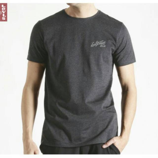 Kaos Pria LV Stone Black