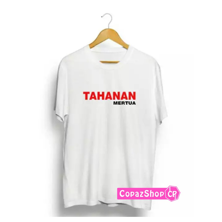 Kaos Distro Tahanan Mertua Red White Premium Quality