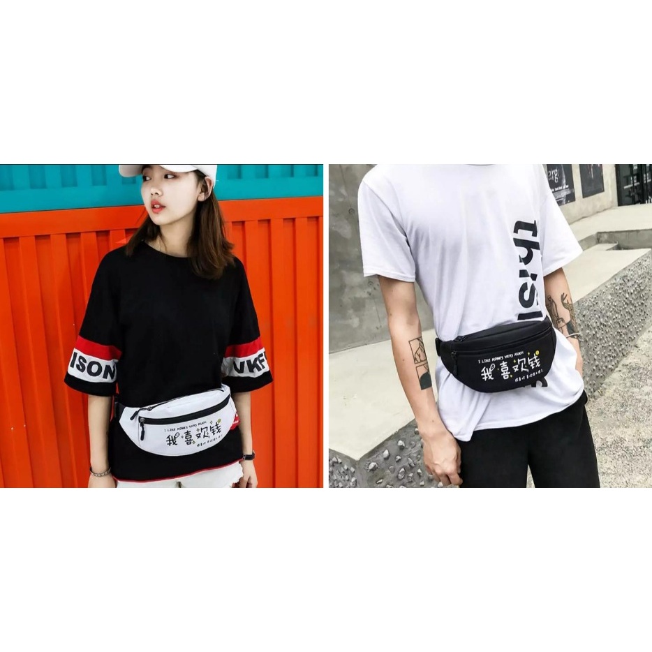 Waistbag Tas Selempang Pria Tas Pinggang Unisex