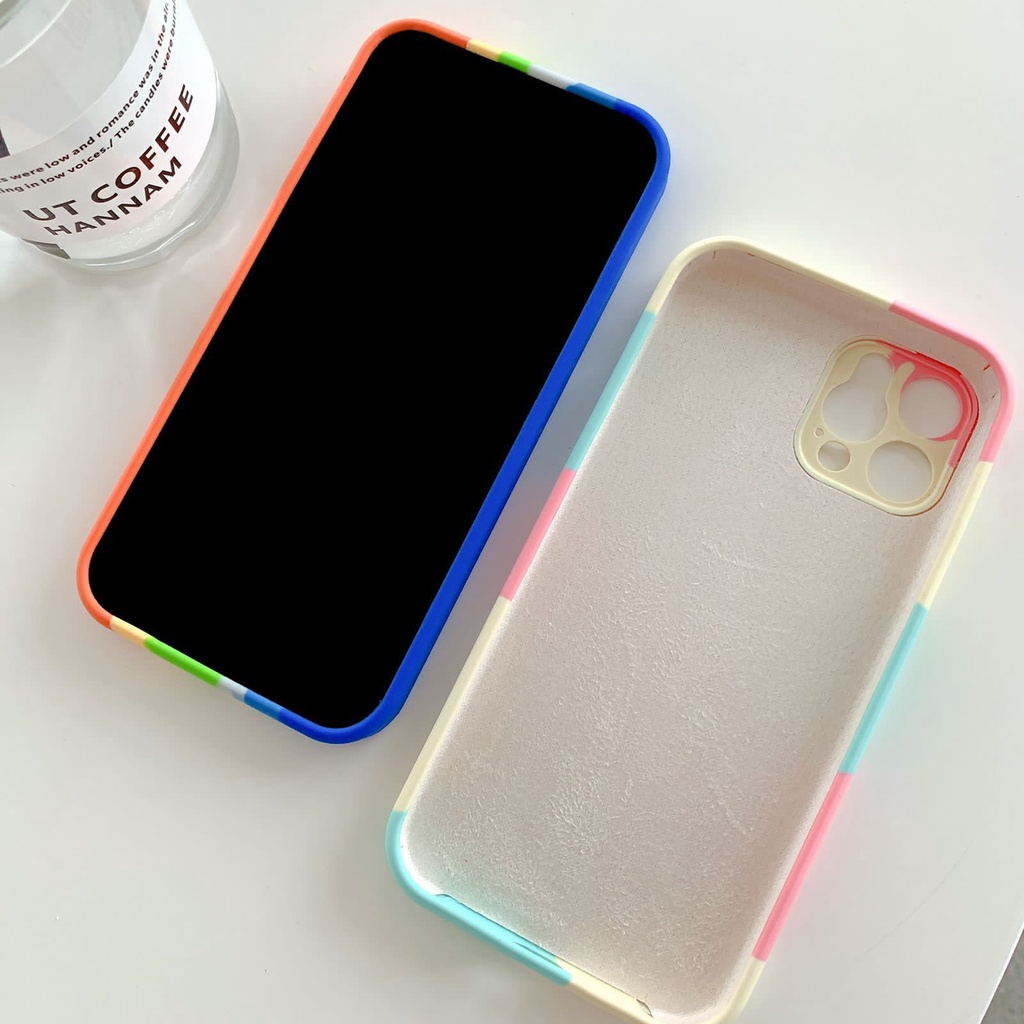 RAINBOW CASE IPHONE 11 PRO MAX SILICONE SOFTCASE WARNA WARNI CASE