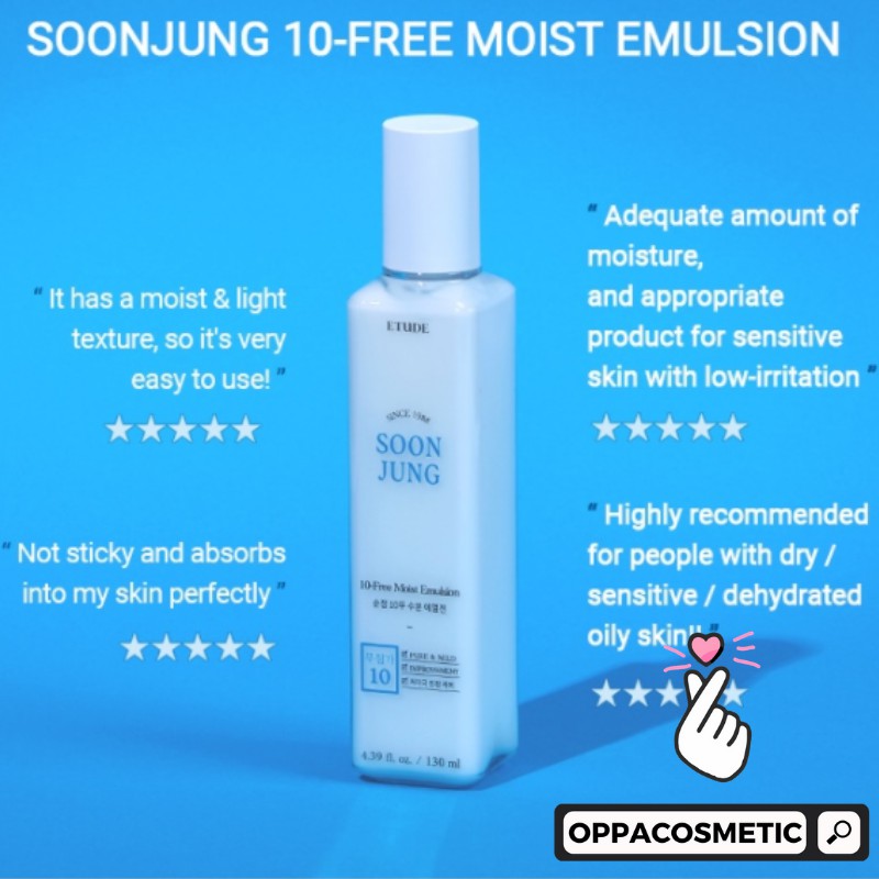 ETUDE Soon Jung 10 Free Moist Emulsion 130ml