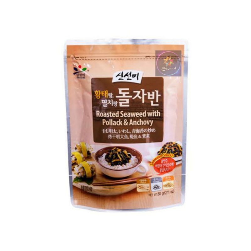 

ShinSuMi Roasted Seaweed With Pollack&Anchovy 60gr/Import