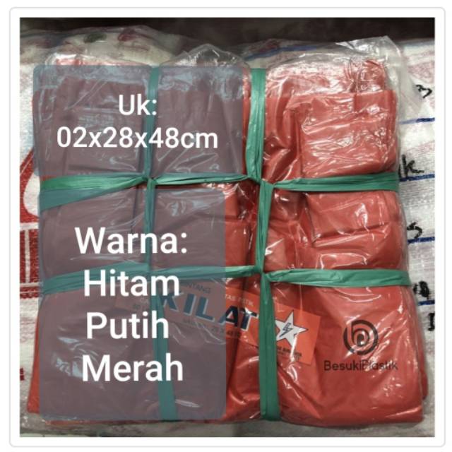 Kresek Bintang Kilat 02x28 / Kantong Kresek 28cm / Kresek Bintang Kilat 28cm