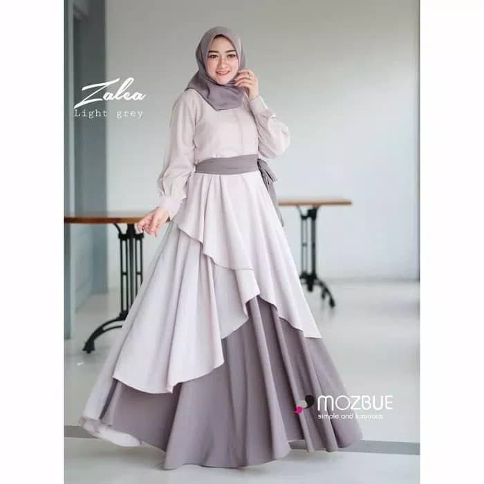 ZALEA DRESS Baju Gamis Wanita Terbaru - Zalea Dress Syari Muslim Keki