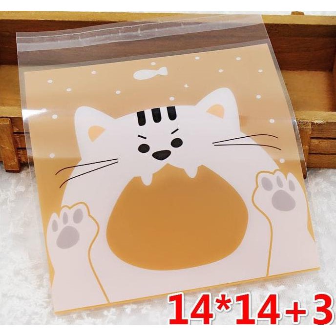 

Plastik Fancy Cookies - Kue - Permen - Accessories Orange Cat 14X14