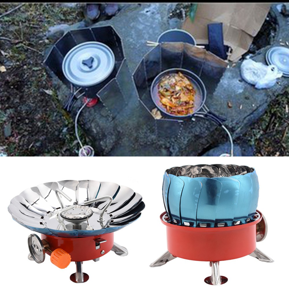 K-203 Kompor Camping Besar Bunga Tahan Angin Windproof Portable Gas Stove Berkemah