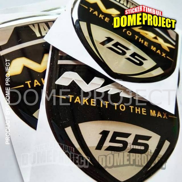 STIKER MOTOR STIKER AEROX NMAX LOGO EMBLEM TIMBUL STIKER MOTOR YAMAHA NMAX AKSESORIS SEPEDA MOTOR