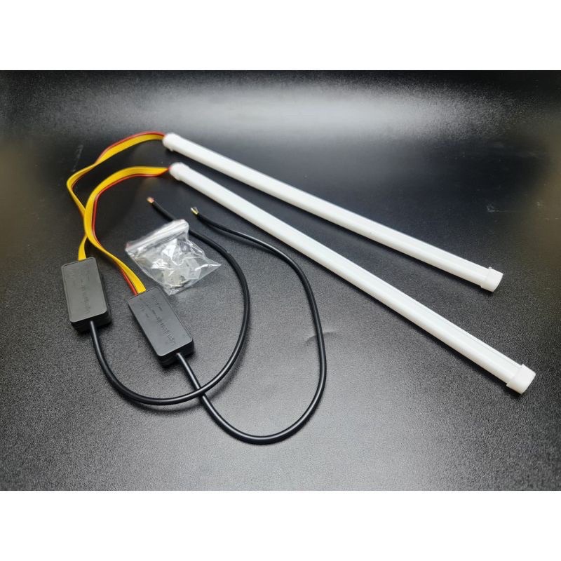 Lampu Alis Fleksibel Neon Runing Dua Warna 30Cm