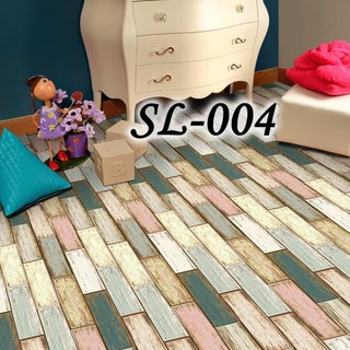 SL STICKER LANTAI  TEGEL  WALLPAPER ROLL FLOORING PARQUET 