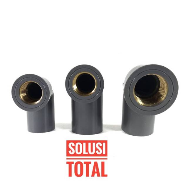 Knee drat dalam kuningan 1/2 x 3/4