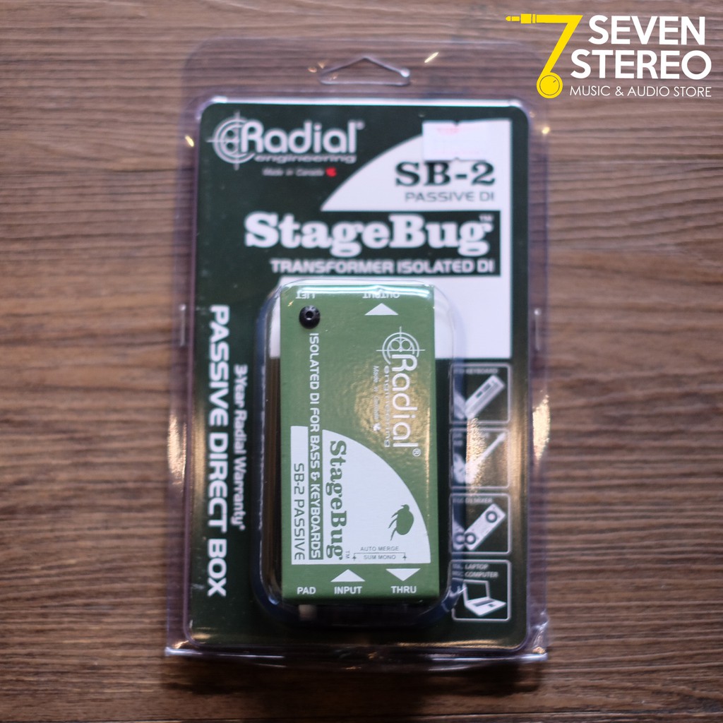 Radial StageBug SB2 SB-2 Passive Direct Box DI BOX