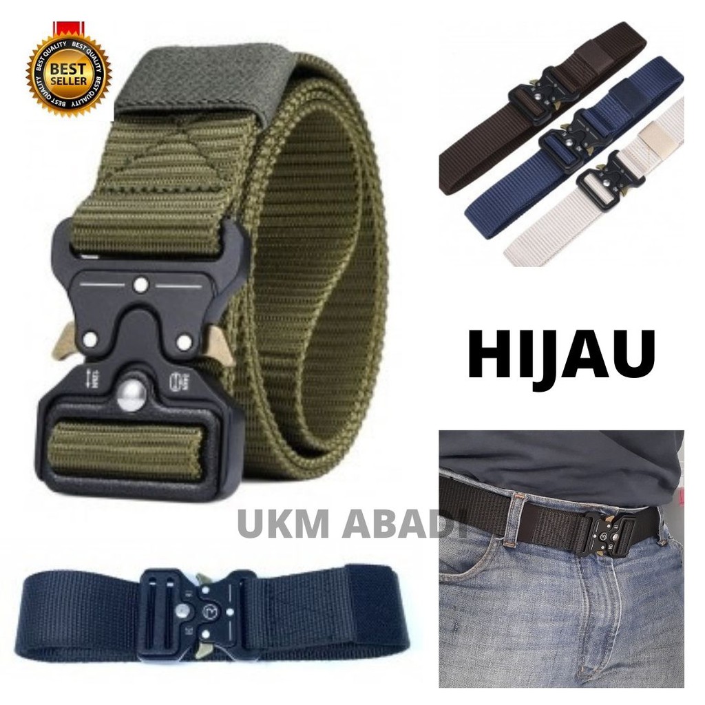 Ikat Pinggang Gesper Sabuk Militery Survival Canvas 111148