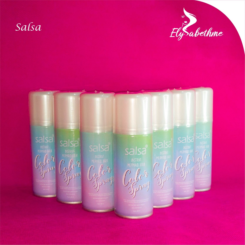 ✿ELYSABETHME✿ Salsa hair color spray mermaid temporary pewarna rambut semprot