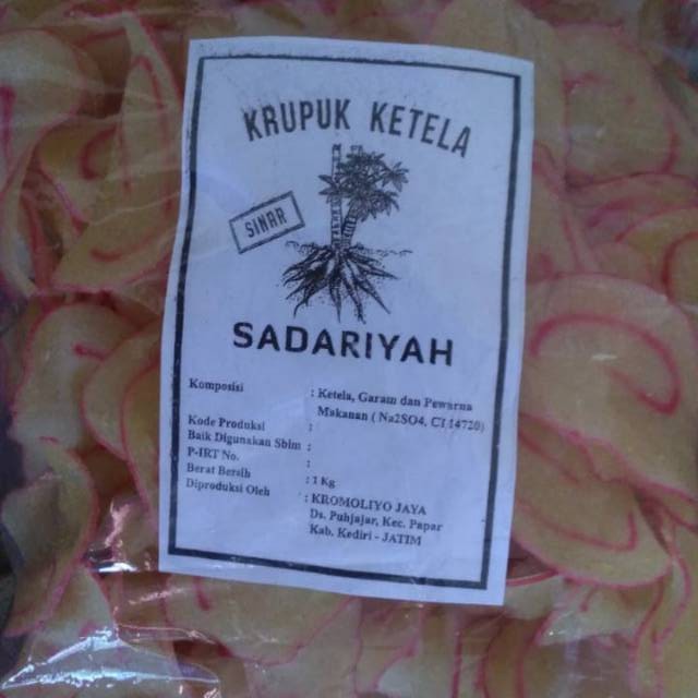 

KRUPUK KETELA Sadariyah RENYAH ENAK GURIH 500 Gram