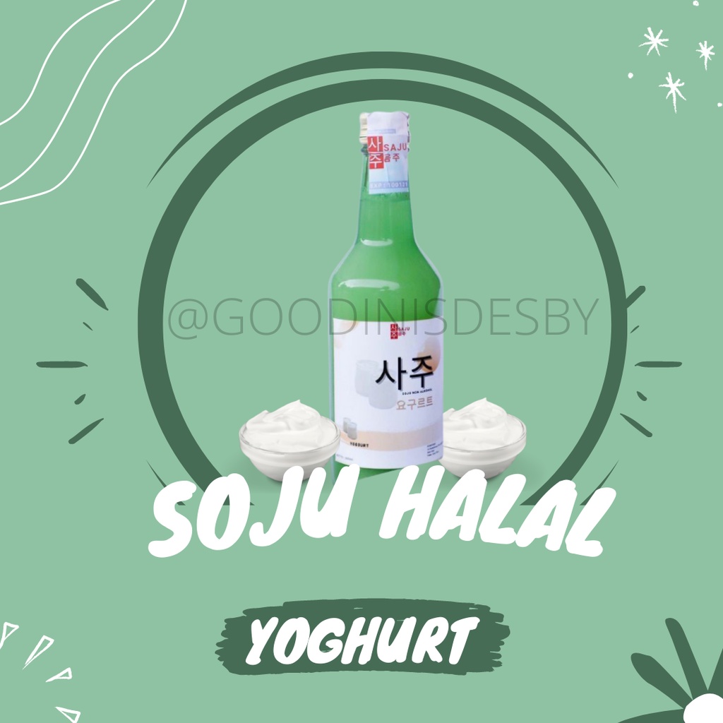 SOJU HALAL RASA YOGHURT 100% ORIGINAL-KOREA SPARKLING WATER (PENGIRIMAN DARI SURABAYA)
