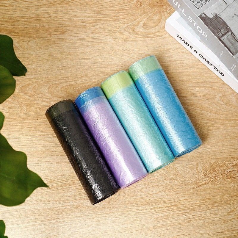 Kantong Sampah gulung dengan tali / Kantong Plastik Sampah gulung Tali