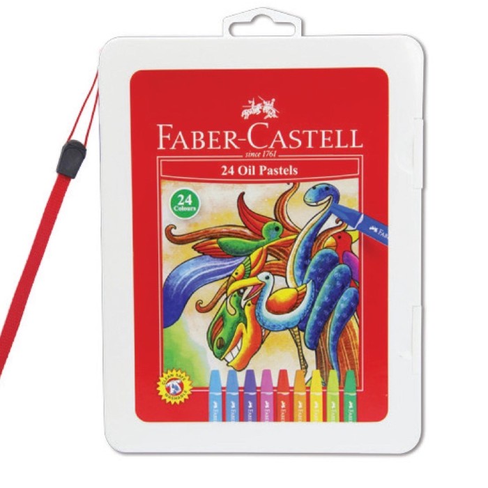 

PASTEL-DRY-OIL- FABER CASTELL HEXAGONAL OIL PASTELS 24 COLOR -OIL-DRY-PASTEL.