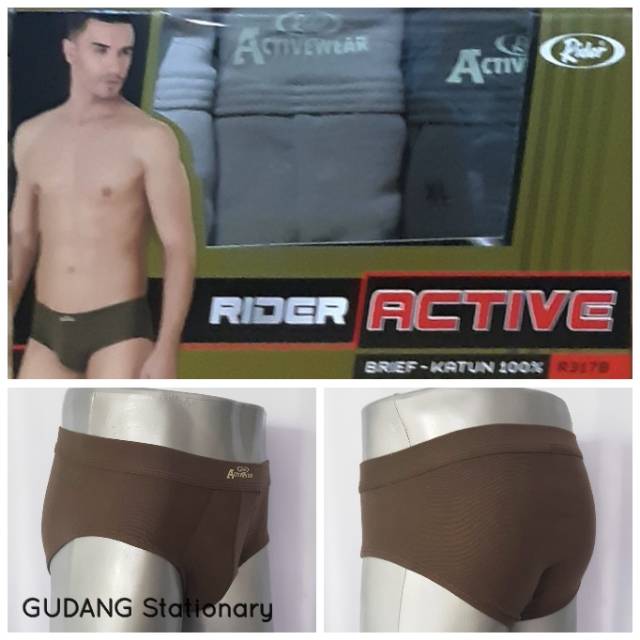 RIDER Active CD Pria R317B [ isi 3 pcs ]