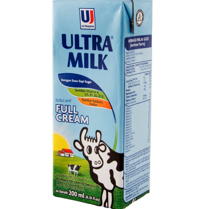 

Ultra Susu Uht Steril Slim Plain 200Ml