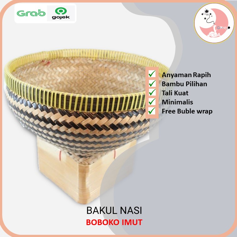 Boboko Bakul Wadah Nasi Imut Mini bambu Pilihan