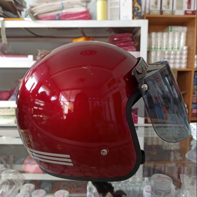 Helm bogo jpn kw super ori / maroon glosy