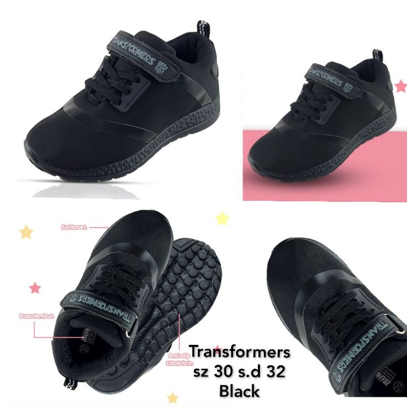 Sepatu Transformers Full Black
