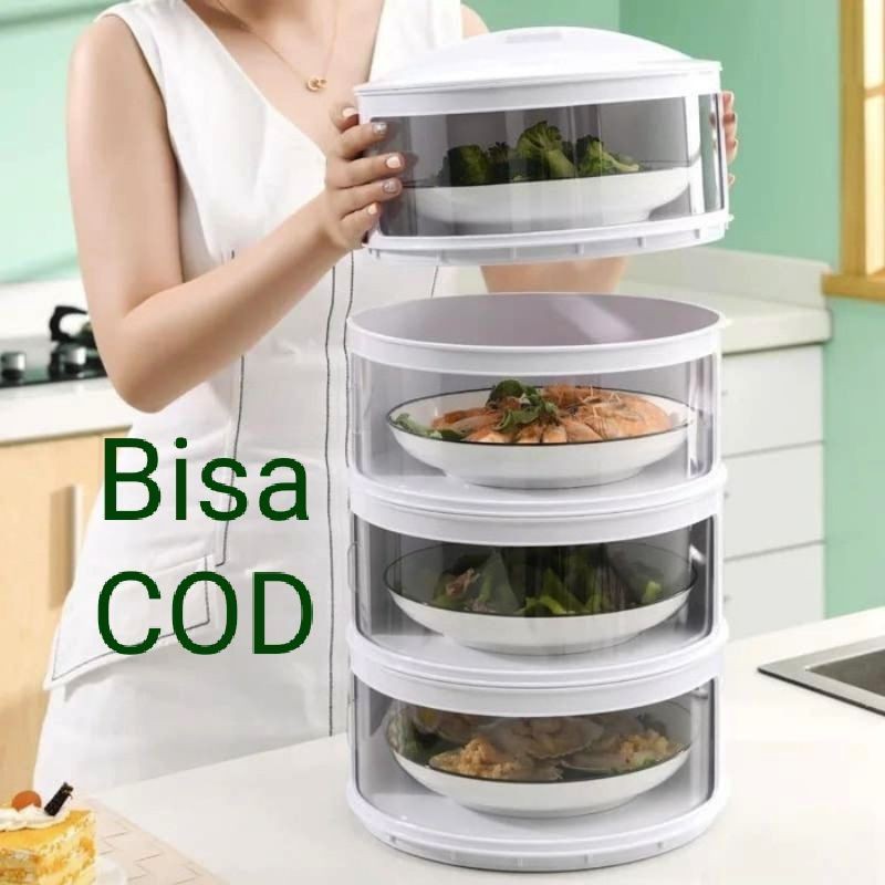 Tempat Makan Serba Guna-Tudung Saji 4 Susun//food cover 4 layer[COD]
