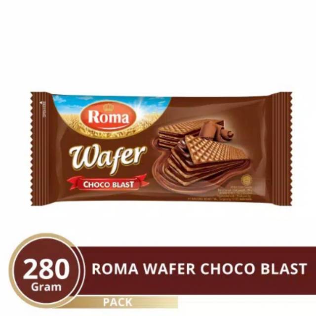 

Wafer Roma chocoblast 1 Renceng (isi 10pcs x 28gr)