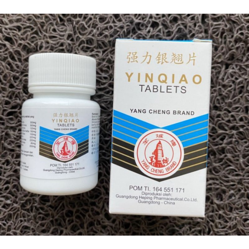 Obat Herbal Cina Meredakan Deman Flu Batuk Pilek Sariawan Sakit Kepala High Strenght Yinqiao Tablet