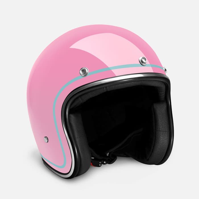 HELM RETRO ZULU AZURA PINK CHROME