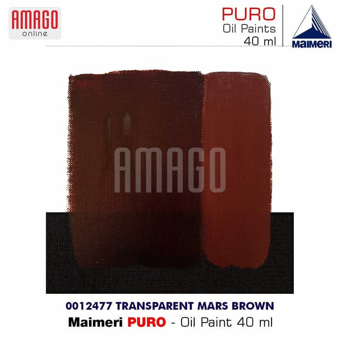 MAIMERI PURO - OIL PAINT - TRANSPARENT MARS BROWN - 40ML - M0012477