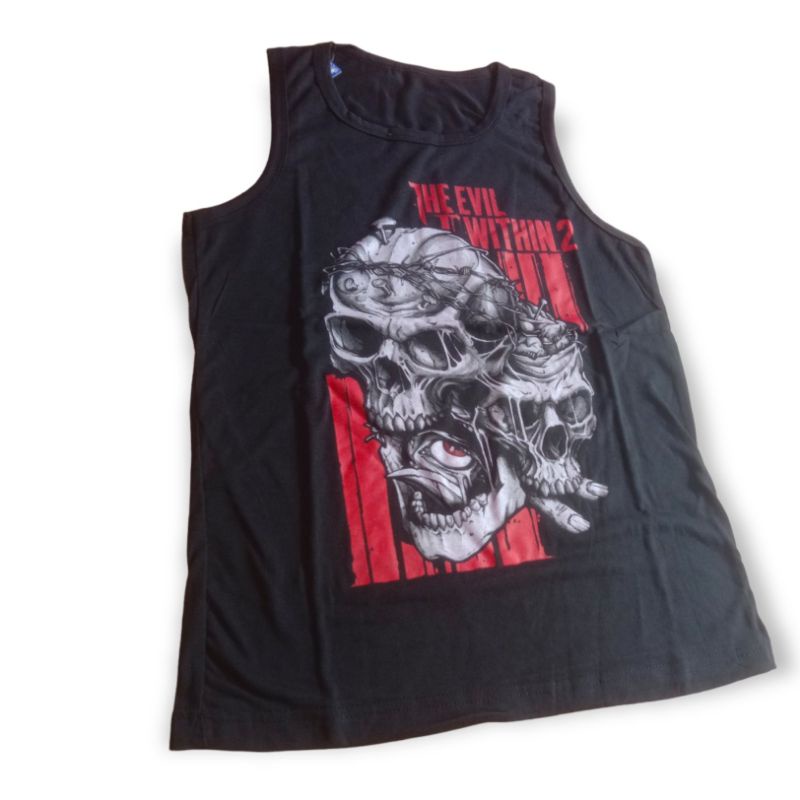 kaos singlet metal random gambar