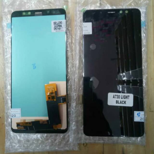 Lcd ts samsung galaxy a 8 2018 a 730 contras lcd touchscreen samsung a 730 a 8 2018 kontras hitam