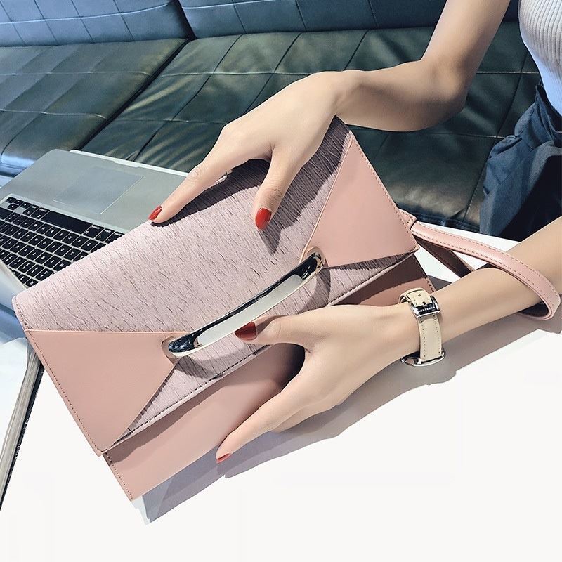 Arfa Tas Selempang Clutch Dompet Lipat Pesta Wanita Import Terbaru 2021 Viral Pink BTH2332