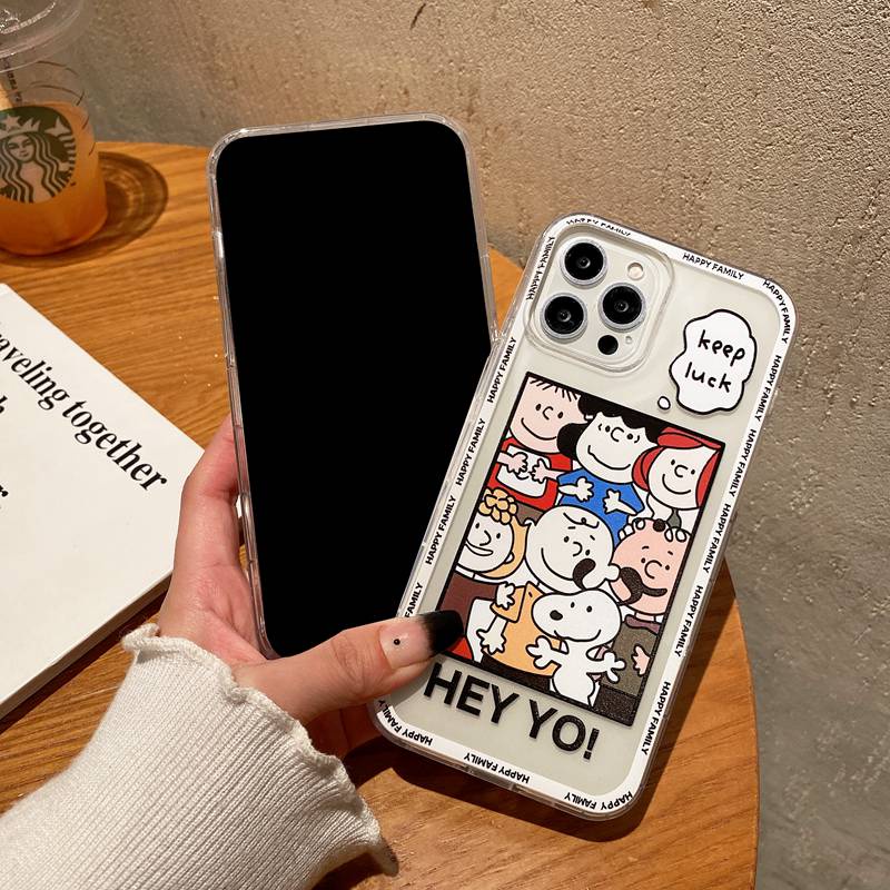 Hey Yo Snoopy &amp; Charlie Silicone Case OPPO A3S A31 A5 A9 A7 AS5 A12 A11K A5 A76 A33 F9 A52 A92 F11 A16 A54 A74 A95 A96 A36 Reno 4 5 6 6Z 7 Realme 8 C12 C15 C25 C31 C35 9i Cover