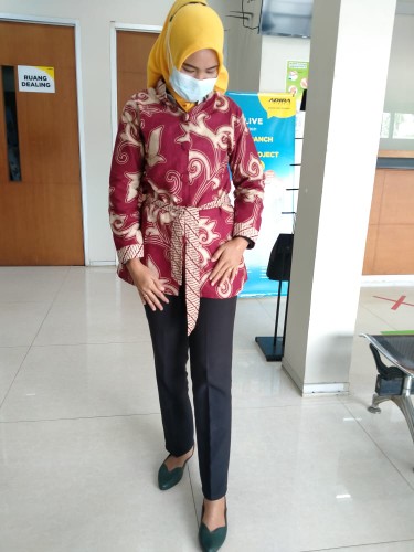 Asifa Batik Hrb026 Kenongo Kemeja Tosca Pendek Pekalongan Padi M L Xl Soagn Tulis Halus Kemeja Batik