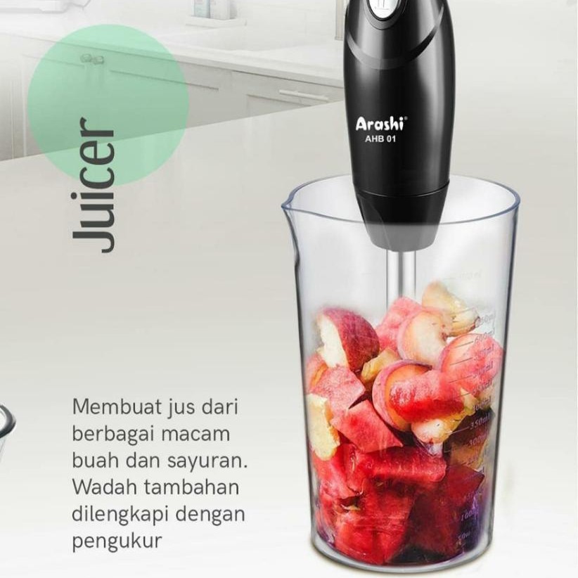 Blender Tangan Hand Blender / Chopper Arashi AHB01 5 fungsi