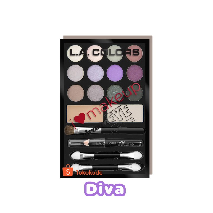 LOVE MAKEUP EYESHADOW PALETTE I HEART MAKE UP L COLORS