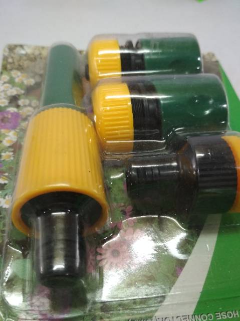 Set Sambungan Konektor semprotan selang air taman lurus Hose Connector quick release dramashop