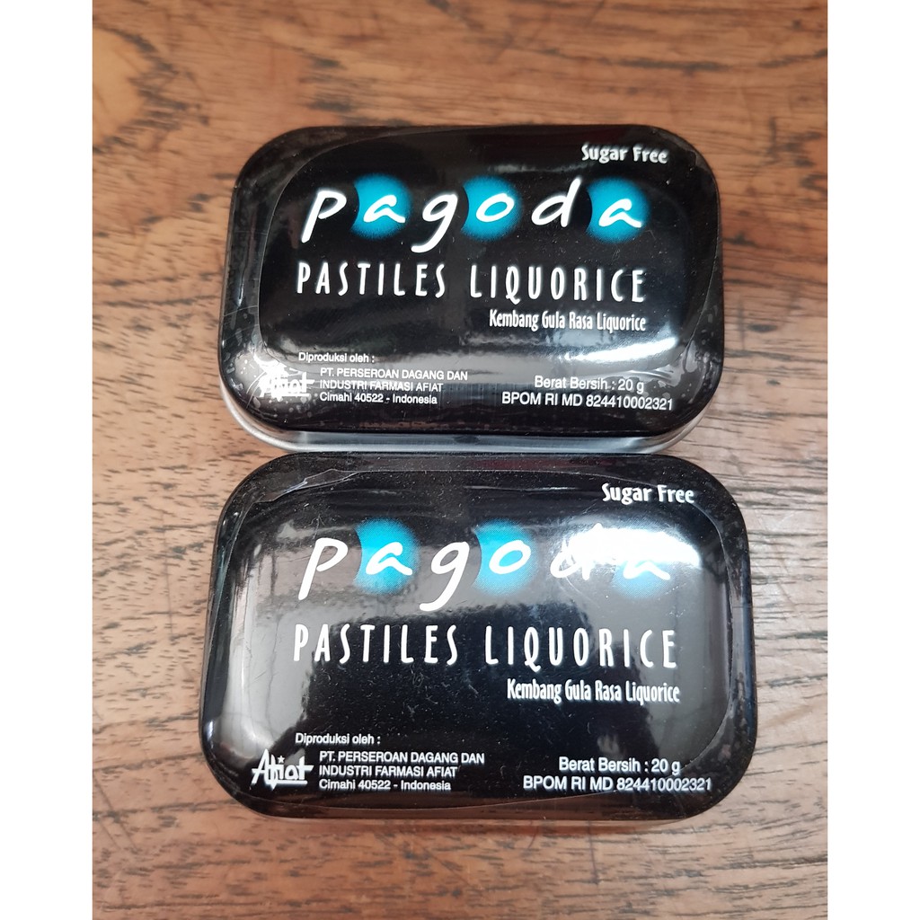 Pagoda Pastiles Liquorice Sugar Free Shopee Indonesia