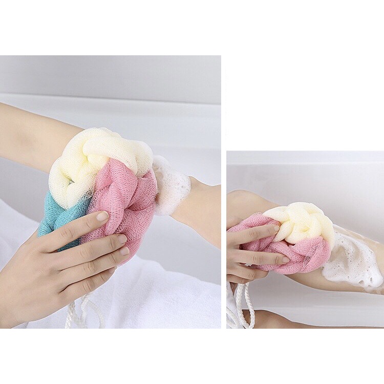 KAISSO - SHOWER PUFF | SPONS MANDI SHOWER PUFF SPONS BUSA PANJANG SPONGE BAGUS PREMIUM | SHOWER PUFF PREMIUM | SHOWER PUFF MANDI / SPONS MANDI PANJANG SPON MANDI KEPANG SHOWER PUFF SPONGE MANDI