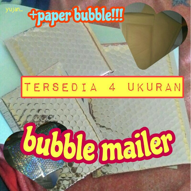 

AMPLOP BUBBLE/BUBBLE MAILER/PAPER BUBBLE MAILER -Security Bag- [UPDATED STOCK] 4 Ukuran