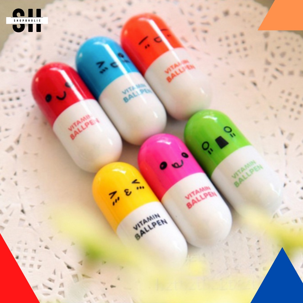 

PULPEN KAPSUL VITAMIN / PENA VITAMIN UNIK / PENA VITAMIN KAPSUL / PULPEN KAPSUL LUCU SOUVENIR