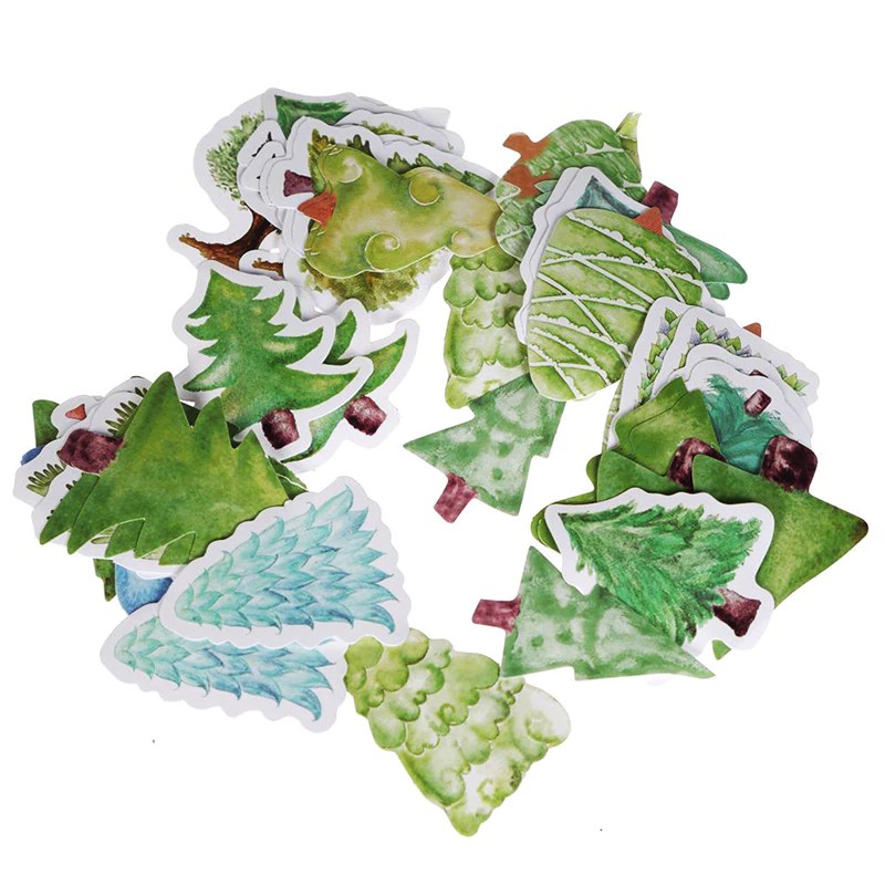 

INDORETAIL | 45 Pcs/set Indah Hutan Natal Dekoratif Alat Tulis Stiker DIY Diary Album Scrapbooking