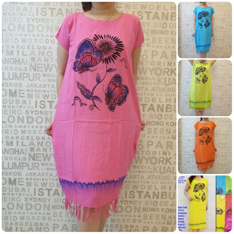 dress kupu kupu bali rumbay XL dewasa