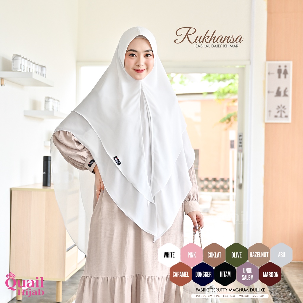 Khimar Rukhansa Ori Quail Hijab